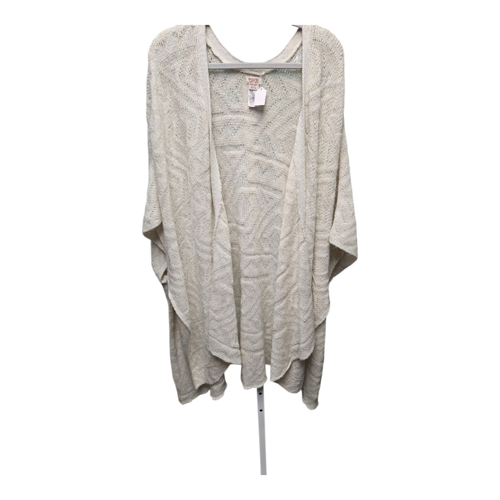Mossimo Supply Co. Cream Open-Front Poncho